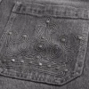Grey Embroidered Studded Skater Baggy Jeans Grey Embroidered Studded Skater Baggy Jeans