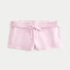 Heart Graphic Fleece Mini Shorts Heart Graphic Fleece Mini Shorts