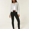 High-Rise Black Jean Leggings