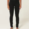 High-Rise Black Jean Leggings