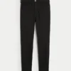 High-Rise Black Jean Leggings