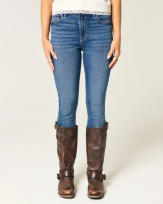 High-Rise Dark Wash Super Skinny Jeans