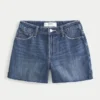 High-Rise Medium Dark Wash Relaxed Denim Shorts 5″ High-Rise Medium Dark Wash Relaxed Denim Shorts 5″
