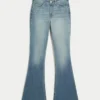 High-Rise Medium Wash Flare Jeans