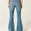 High-Rise Medium Wash Flare Jeans