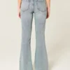 High-Rise Medium Wash Flare Jeans