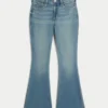 High-Rise Medium Wash Flare Jeans