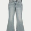 High-Rise Medium Wash Flare Jeans