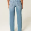 High-Rise Medium Wash Straight Jean