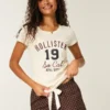 Holiday Vault Release Satin Tie Flannel Mini Shorts