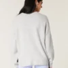 Hollister Comfy Cloud Bunny Graphic Crew Sweater