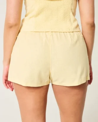 Hollister Livvy Low-Rise Linen-Blend Shorts