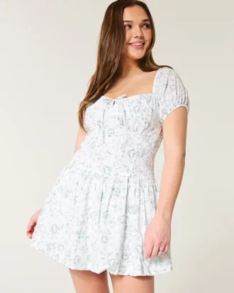 Hollister Sofia Drop-Waist Bubble Skort Dress