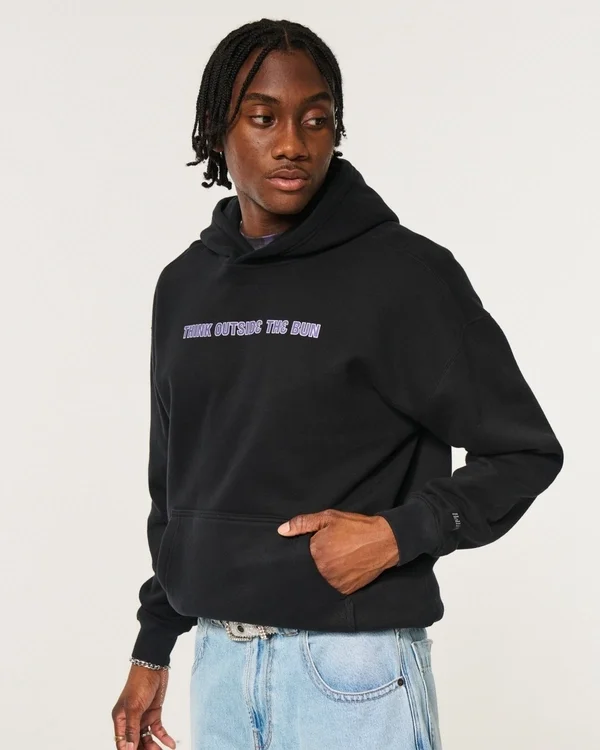 Hollister x Taco Bell Boxy Graphic Hoodie Hollister x Taco Bell Boxy Graphic Hoodie