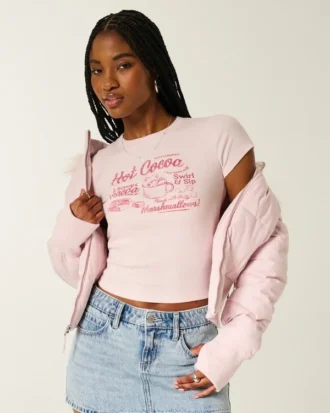 Hot Cocoa Graphic Baby Tee