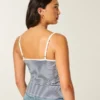 Lace Detail Peplum Top