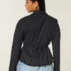 Lace Inset Button-Through Shirt