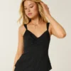 Lace Trim Chiffon Tank Lace Trim Chiffon Tank