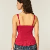 Lace Trim Chiffon Tank Lace Trim Chiffon Tank