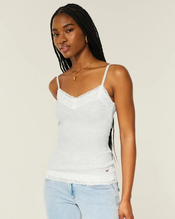 Lace Trim Layering Cami Lace Trim Layering Cami