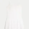 Lace Trim Mini Dress