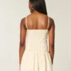 Lace Trim Mini Dress