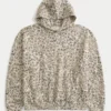 Leopard Print Baggy Cinch Hoodie