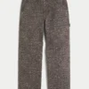 Leopard Print Baggy Painter Jeans