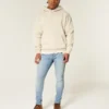 Light Wash Athletic Skinny Jeans