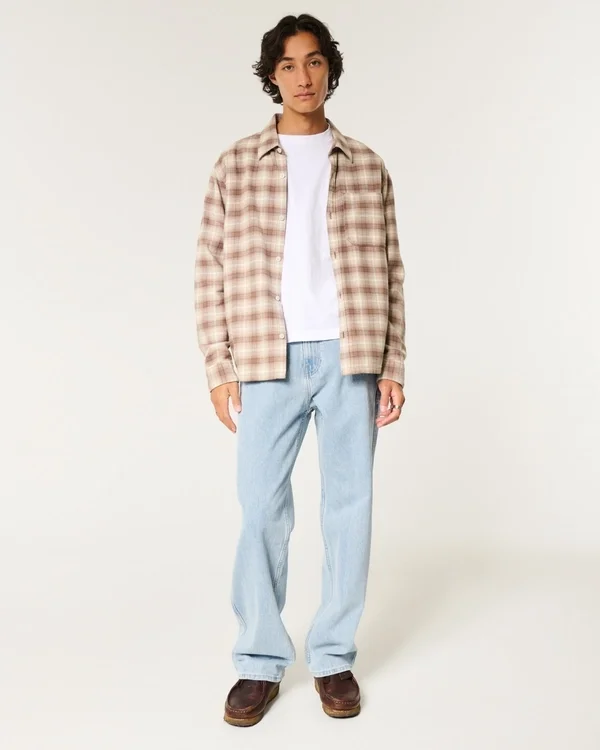 Light Wash Baggy Painter Jeans Light Wash Baggy Painter Jeans