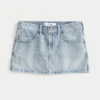 Light Wash Denim Mini Skort Light Wash Denim Mini Skort