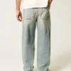 Light Wash Embroidered Dice Skater Baggy Jeans Light Wash Embroidered Dice Skater Baggy Jeans