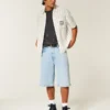 Light Wash Super Baggy Denim Shorts Light Wash Super Baggy Denim Shorts