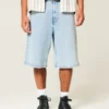 Light Wash Super Baggy Denim Shorts Light Wash Super Baggy Denim Shorts