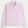 Linen-Blend Button-Through Shirt