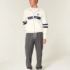 Linen-Blend Loose Pull-On Pants