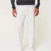 Linen-Blend Loose Pull-On Pants