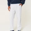 Linen-Blend Loose Pull-On Pants