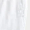 Linen-Blend Loose Pull-On Pants
