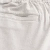 Linen-Blend Loose Pull-On Pants