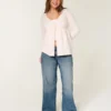 Long-Sleeve Flyaway Babydoll Cardigan