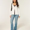 Long-Sleeve Flyaway Babydoll Cardigan