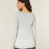 Long-Sleeve Flyaway Babydoll Cardigan