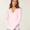 Long-Sleeve Hooded Henley