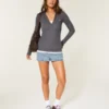 Long-Sleeve Hooded Henley