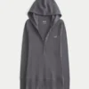 Long-Sleeve Hooded Henley