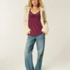 Long-Sleeve Pinch Bust Babydoll Top