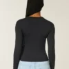 Long-Sleeve Seamless Fabric Crew Baby Tee