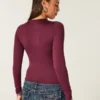 Long-Sleeve Seamless Fabric Crew Baby Tee