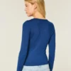 Long-Sleeve Seamless Fabric Crew Baby Tee